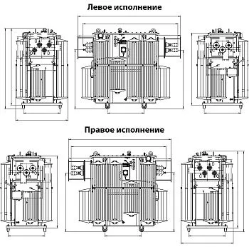Фото чертежа ТМЗ 1000/6/0,4